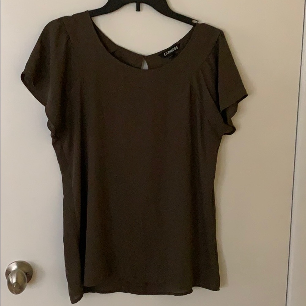 Beautiful olive layering blouse
